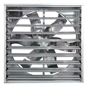 dezodorizacija prašičje farme pocinkani ventilator z negativnim tlakom